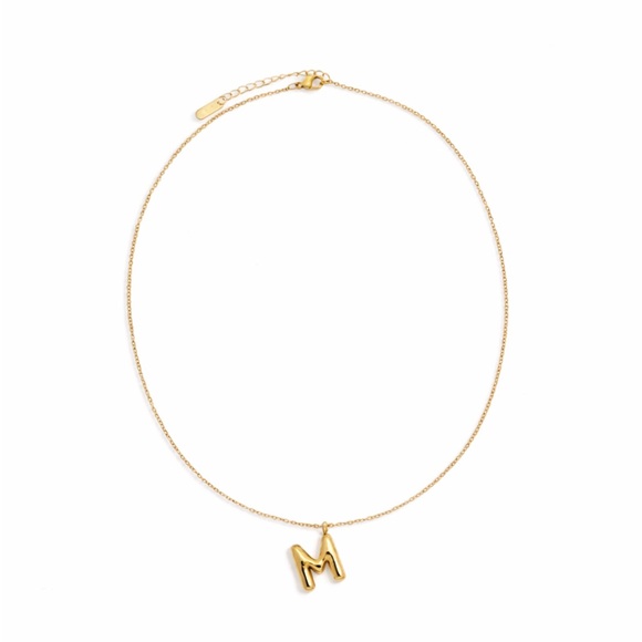 Anthropologie Jewelry - New! Anthropologie Petit Moments Gold Bubble Initial Necklace NWOT